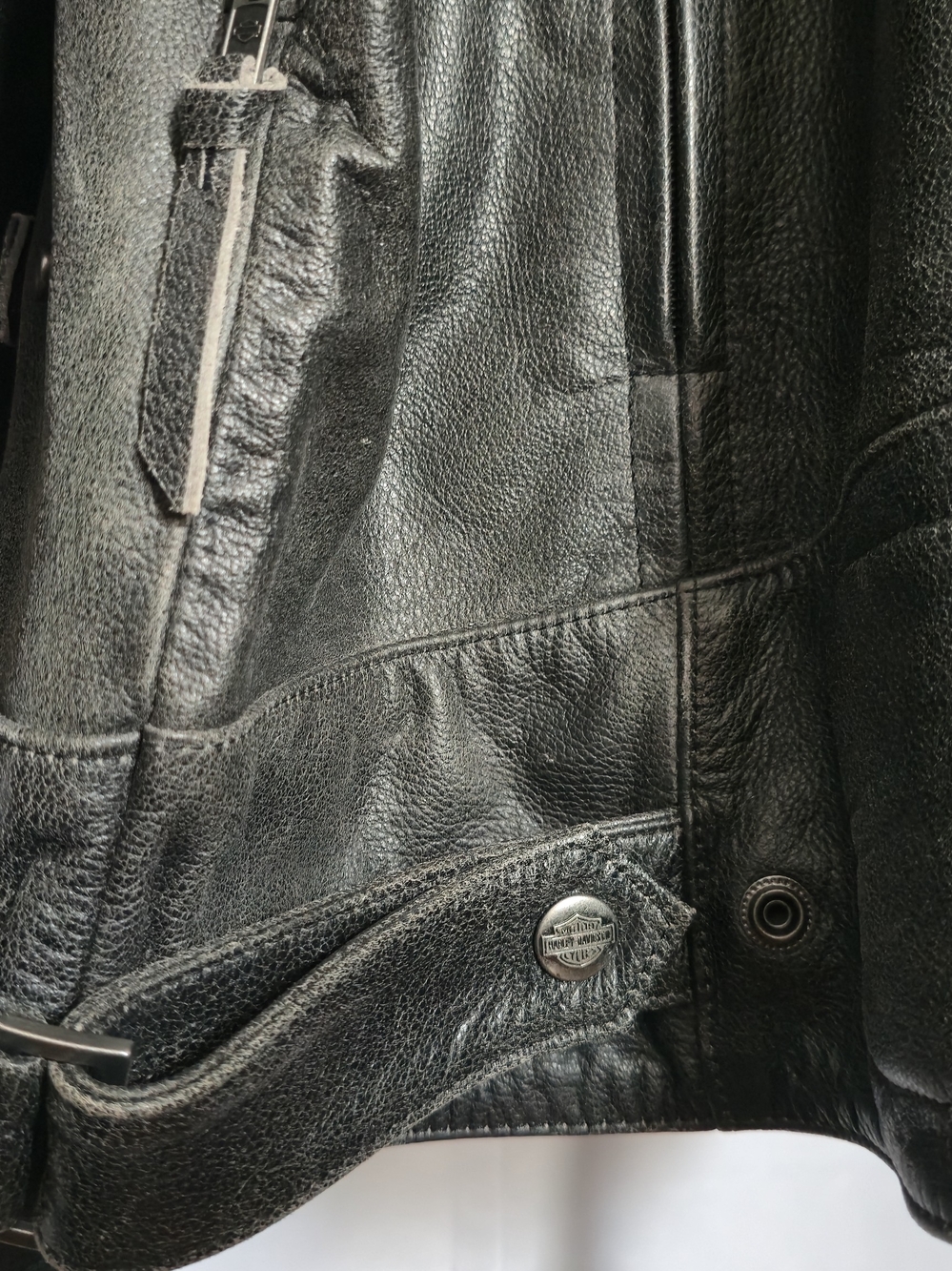 Harley-Davidson Men’s Black Leather Motorcycle Jacket (Size 3XL 54-56) - Picture 16 of 16